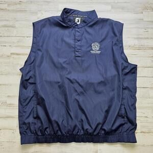 FootJoy Golf Windbreaker Vest Mens L Lightweight Metairie Country Club